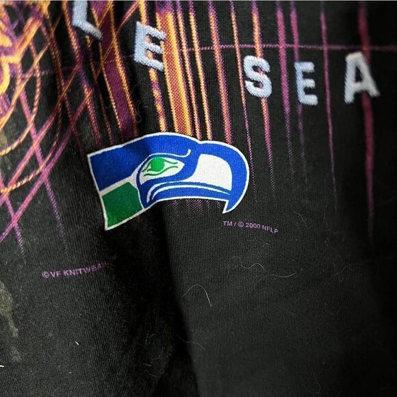 VTG Lee 2000 Seahawks Champions Shirt XL - Picture 2 of 3